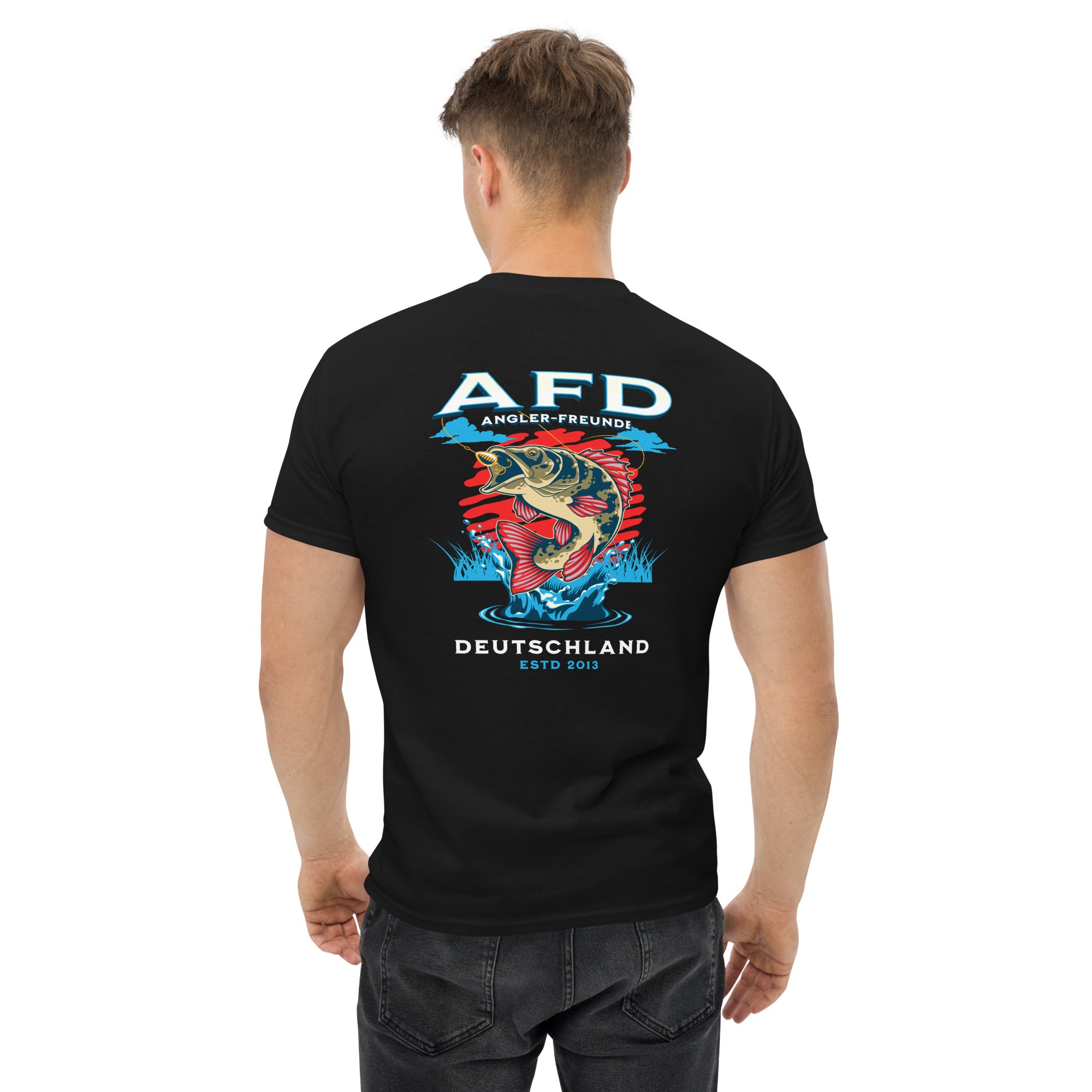 Angler Freunde Deutschland Backprint