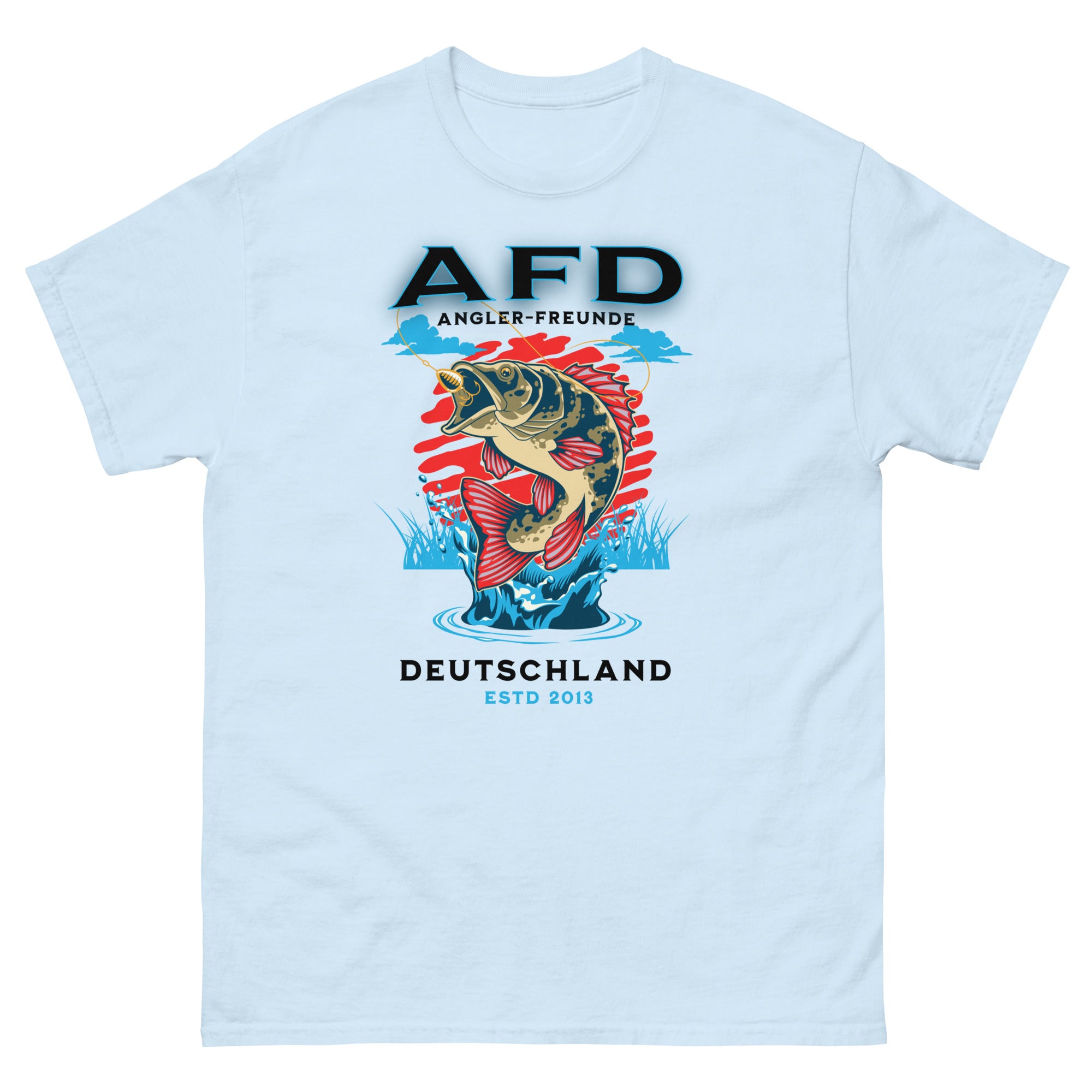 Angler Freunde weiß