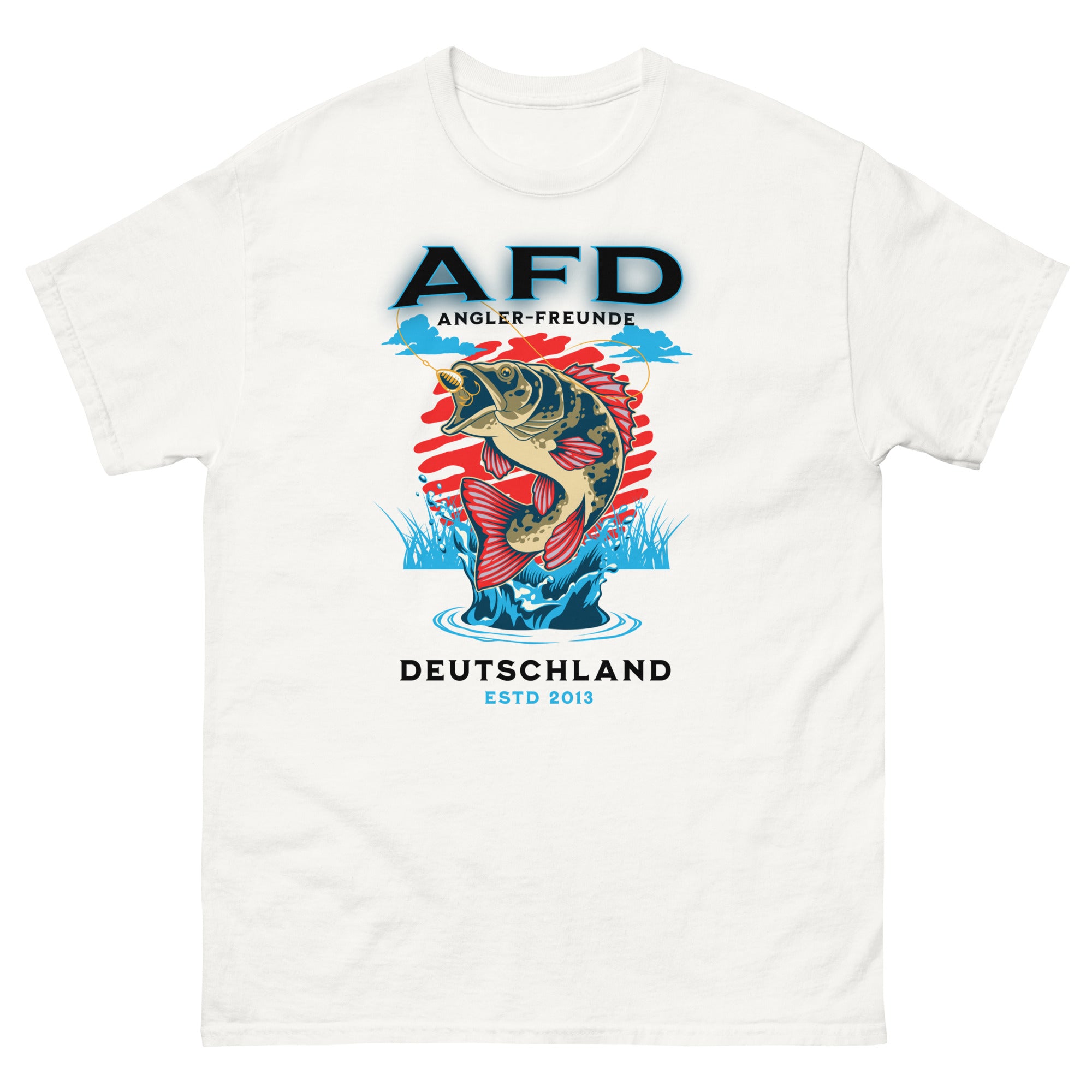 Angler Freunde weiß